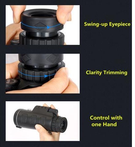 Compact Μονόκυαλο Near Focus 35x50 Day & Night WeatherProof με Πυξίδα
